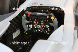 25.03.2010 Melbourne, Australia,  The steering wheel of Michael Schumacher (GER), Mercedes GP Petronas - Formula 1 World Championship, Rd 2, Australian Grand Prix, Thursday