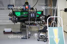 24.03.2010 Melbourne, Australia,  Te garage of Jarno Trulli (ITA), Lotus F1 Team, T127 - Formula 1 World Championship, Rd 2, Australian Grand Prix, Wednesday