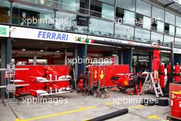 24.03.2010 Melbourne, Australia,  Ferrari Garage - Formula 1 World Championship, Rd 2, Australian Grand Prix, Wednesday