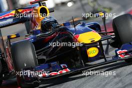 26.02.2010 Barcelona, Spain,  Sebastian Vettel (GER), Red Bull Racing  - Formula 1 Testing, Barcelona
