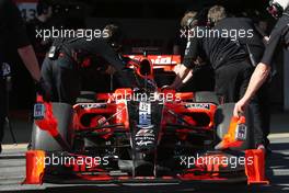 26.02.2010 Barcelona, Spain,  Timo Glock (GER), Virgin Racing  - Formula 1 Testing, Barcelona