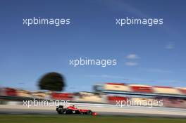 26.02.2010 Barcelona, Spain,  Timo Glock (GER), Virgin Racing  - Formula 1 Testing, Barcelona