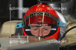 26.02.2010 Barcelona, Spain,  Michael Schumacher (GER), Mercedes GP  - Formula 1 Testing, Barcelona