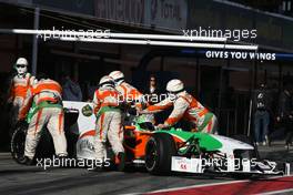 26.02.2010 Barcelona, Spain,  Vitantonio Liuzzi (ITA), Force India F1 Team  - Formula 1 Testing, Barcelona