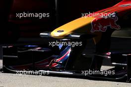 26.02.2010 Barcelona, Spain,  Scuderia Toro Rosso front wing detail - Formula 1 Testing, Barcelona