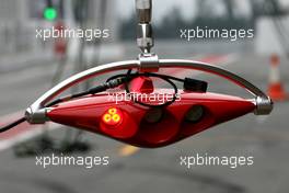27.02.2010 Barcelona, Spain,  Scuderia Ferrari pitstop light system - Formula 1 Testing, Barcelona