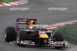 27.02.2010 Barcelona, Spain,  Sebastian Vettel (GER), Red Bull Racing  - Formula 1 Testing, Barcelona