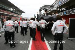 27.02.2010 Barcelona, Spain,  Car of Jenson Button (GBR), McLaren Mercedes  - Formula 1 Testing, Barcelona