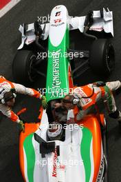 28.02.2010 Barcelona, Spain,  Adrian Sutil (GER), Force India F1 Team  - Formula 1 Testing, Barcelona