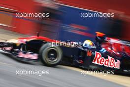 28.02.2010 Barcelona, Spain,  Sebastien Buemi (SUI), Scuderia Toro Rosso  - Formula 1 Testing, Barcelona