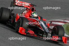 28.02.2010 Barcelona, Spain,  Lucas di Grassi (BRA), Virgin Racing   - Formula 1 Testing, Barcelona