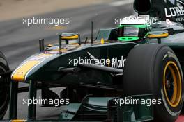28.02.2010 Barcelona, Spain,  Heikki Kovalainen (FIN), Lotus F1 Team  - Formula 1 Testing, Barcelona