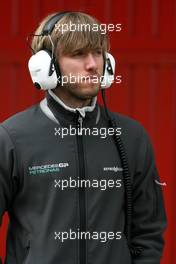 28.02.2010 Barcelona, Spain,  Nick Heidfeld (GER), Test Driver, Mercedes Grand Prix  - Formula 1 Testing, Barcelona
