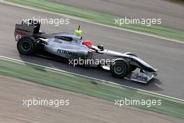 28.02.2010 Barcelona, Spain,  Michael Schumacher (GER), Mercedes GP  - Formula 1 Testing, Barcelona