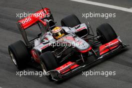 28.02.2010 Barcelona, Spain,  Lewis Hamilton (GBR), McLaren Mercedes  - Formula 1 Testing, Barcelona