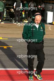 25.02.2010 Barcelona, Spain,  Mike Gascoyne (GBR), Team Lotus project manager  - Formula 1 Testing, Barcelona