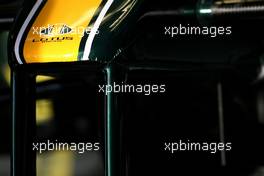 25.02.2010 Barcelona, Spain,  Lotus F1 Team, front wing detail - Formula 1 Testing, Barcelona