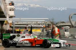 25.02.2010 Barcelona, Spain,  Vitantonio Liuzzi (ITA), Force India F1 Team  - Formula 1 Testing, Barcelona