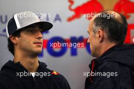 27.08.2010 Spa, Belgium,  Daniel Ricciardo (AUS) Test Driver, Red Bull Racing, Franz Tost (AUT), Scuderia Toro Rosso, Team Principal - Formula 1 World Championship, Rd 13, Belgium Grand Prix, Friday Practice