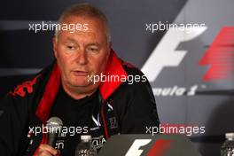 27.08.2010 Spa, Belgium,  John Booth, Virgin Racing Sporting Director - Formula 1 World Championship, Rd 13, Belgium Grand Prix, Friday Press Conference