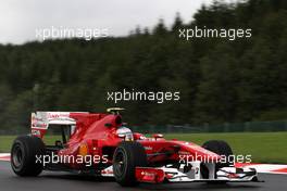 27.08.2010 Spa, Belgium,  Fernando Alonso (ESP), Scuderia Ferrari - Formula 1 World Championship, Rd 13, Belgium Grand Prix, Friday Practice