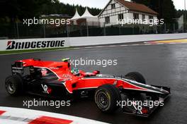 27.08.2010 Spa, Belgium,  Lucas di Grassi (BRA), Virgin Racing  - Formula 1 World Championship, Rd 13, Belgium Grand Prix, Friday Practice