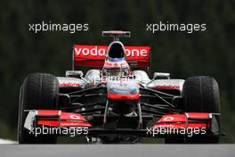 27.08.2010 Spa, Belgium,  Jenson Button (GBR), McLaren Mercedes  - Formula 1 World Championship, Rd 13, Belgium Grand Prix, Friday Practice