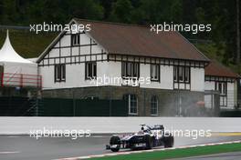 27.08.2010 Spa, Belgium,  Nico Hulkenberg (GER), Williams F1 Team  - Formula 1 World Championship, Rd 13, Belgium Grand Prix, Friday Practice