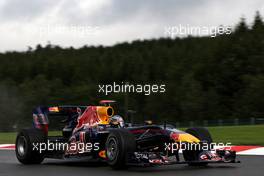 27.08.2010 Spa, Belgium,  Sebastian Vettel (GER), Red Bull Racing - Formula 1 World Championship, Rd 13, Belgium Grand Prix, Friday Practice