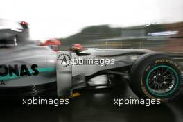 27.08.2010 Spa, Belgium,  Michael Schumacher (GER), Mercedes GP  - Formula 1 World Championship, Rd 13, Belgium Grand Prix, Friday Practice