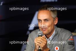 27.08.2010 Spa, Belgium,  Martin Whitmarsh (GBR), McLaren, Chief Executive Officer - Formula 1 World Championship, Rd 13, Belgium Grand Prix, Friday Press Conference