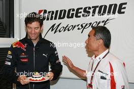 27.08.2010 Spa, Belgium,  Mark Webber (AUS), Red Bull Racing bithday - Formula 1 World Championship, Rd 13, Belgium Grand Prix, Friday