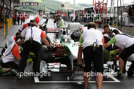 27.08.2010 Spa, Belgium,  Vitantonio Liuzzi (ITA), Force India F1 Team - Formula 1 World Championship, Rd 13, Belgium Grand Prix, Friday Practice