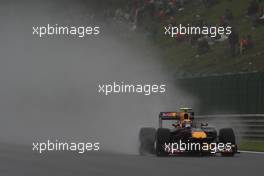 27.08.2010 Spa, Belgium,  Mark Webber (AUS), Red Bull Racing, RB6 - Formula 1 World Championship, Rd 13, Belgium Grand Prix, Friday Practice