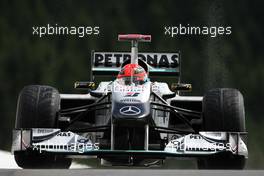 27.08.2010 Spa, Belgium,  Michael Schumacher (GER), Mercedes GP  - Formula 1 World Championship, Rd 13, Belgium Grand Prix, Friday Practice