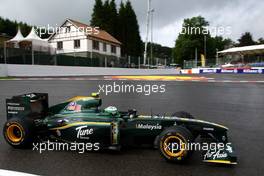 27.08.2010 Spa, Belgium,  Heikki Kovalainen (FIN), Lotus F1 Team  - Formula 1 World Championship, Rd 13, Belgium Grand Prix, Friday Practice