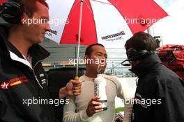 29.08.2010 Spa, Belgium,  Sakon Yamamoto (JPN), Hispania Racing F1 Team HRT  - Formula 1 World Championship, Rd 13, Belgium Grand Prix, Sunday Pre-Race Grid
