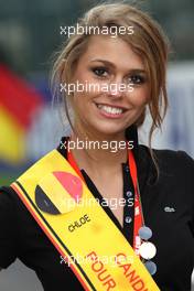 29.08.2010 Spa, Belgium,  Grid girl - Formula 1 World Championship, Rd 13, Belgium Grand Prix, Sunday Grid Girl
