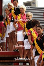 29.08.2010 Spa, Belgium,  Grid girl - Formula 1 World Championship, Rd 13, Belgium Grand Prix, Sunday Grid Girl