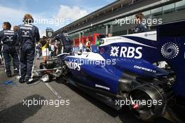 29.08.2010 Spa, Belgium,  Rubens Barrichello (BRA), Williams F1 Team  - Formula 1 World Championship, Rd 13, Belgium Grand Prix, Sunday Pre-Race Grid