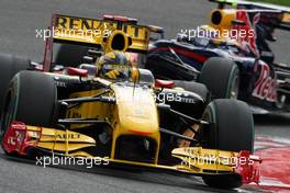 29.08.2010 Spa, Belgium,  Robert Kubica (POL), Renault F1 Team  - Formula 1 World Championship, Rd 13, Belgium Grand Prix, Sunday Pre-Race Grid
