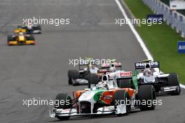 29.08.2010 Spa, Belgium,  Adrian Sutil (GER), Force India F1 Team, VJM-02 - Formula 1 World Championship, Rd 13, Belgium Grand Prix, Sunday Race