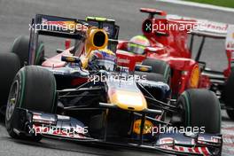 29.08.2010 Spa, Belgium,  Mark Webber (AUS), Red Bull Racing  - Formula 1 World Championship, Rd 13, Belgium Grand Prix, Sunday Race