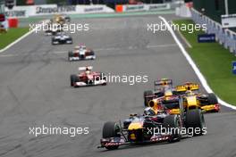 29.08.2010 Spa, Belgium,  Sebastian Vettel (GER), Red Bull Racing - Formula 1 World Championship, Rd 13, Belgium Grand Prix, Sunday Race