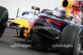 29.08.2010 Spa, Belgium,  Jenson Button (GBR), McLaren Mercedes and Sebastian Vettel (GER), Red Bull Racing, accident  - Formula 1 World Championship, Rd 13, Belgium Grand Prix, Sunday Race