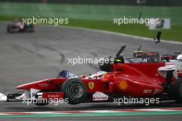 29.08.2010 Spa, Belgium,  Fernando Alonso (ESP), Scuderia Ferrari and Rubens Barrichello (BRA), Williams F1 Team accident, first lap - Formula 1 World Championship, Rd 13, Belgium Grand Prix, Sunday Race