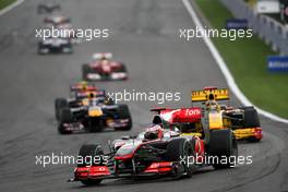29.08.2010 Spa, Belgium,  Jenson Button (GBR), McLaren Mercedes - Formula 1 World Championship, Rd 13, Belgium Grand Prix, Sunday Race