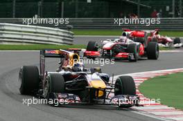 29.08.2010 Spa, Belgium,  Sebastian Vettel (GER), Red Bull Racing - Formula 1 World Championship, Rd 13, Belgium Grand Prix, Sunday Race
