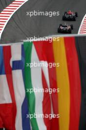 28.08.2010 Spa, Belgium,  Sakon Yamamoto (JPN), Hispania Racing F1 Team HRT, Timo Glock (GER), Virgin Racing - Formula 1 World Championship, Rd 13, Belgium Grand Prix, Saturday Qualifying