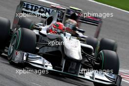 28.08.2010 Spa, Belgium,  Michael Schumacher (GER), Mercedes GP  - Formula 1 World Championship, Rd 13, Belgium Grand Prix, Saturday Qualifying